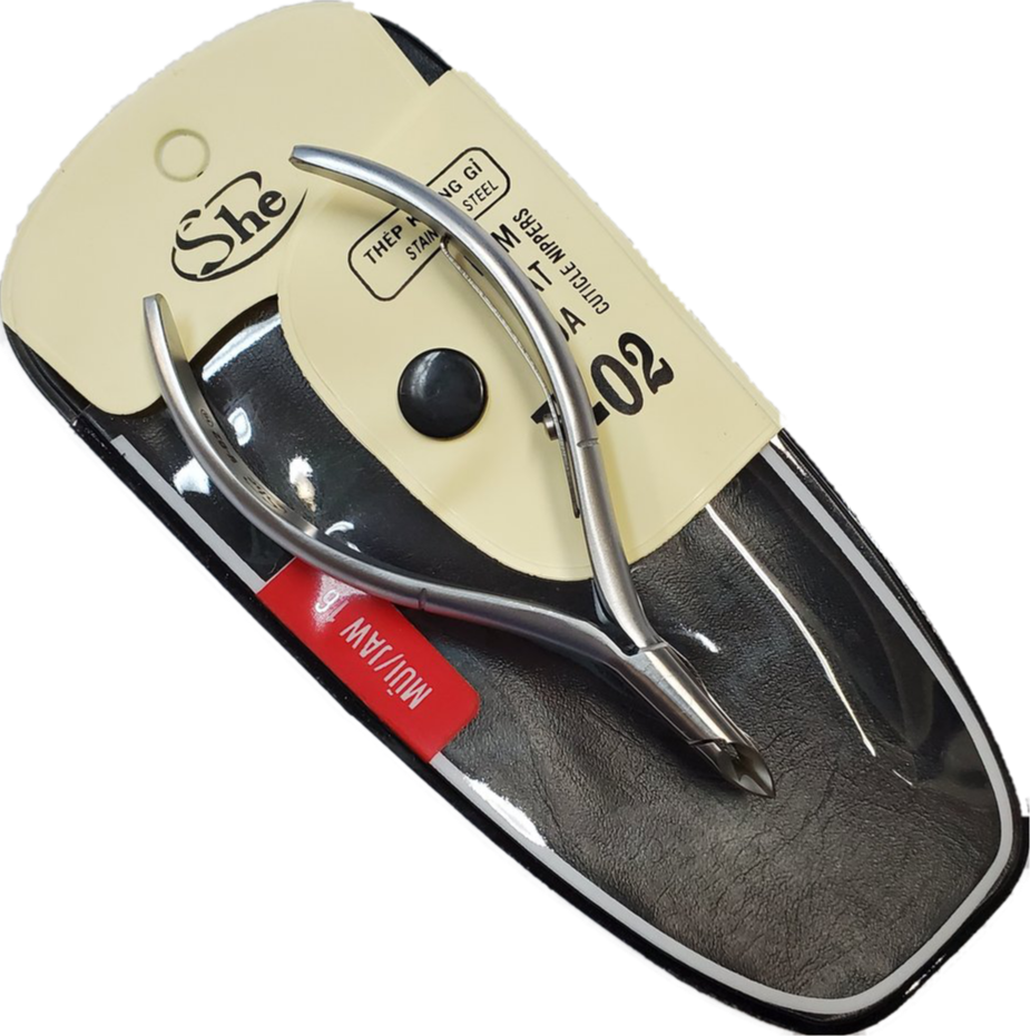 She cuticle nipper Stainless Steel V-02-Beauty Zone Nail Supply