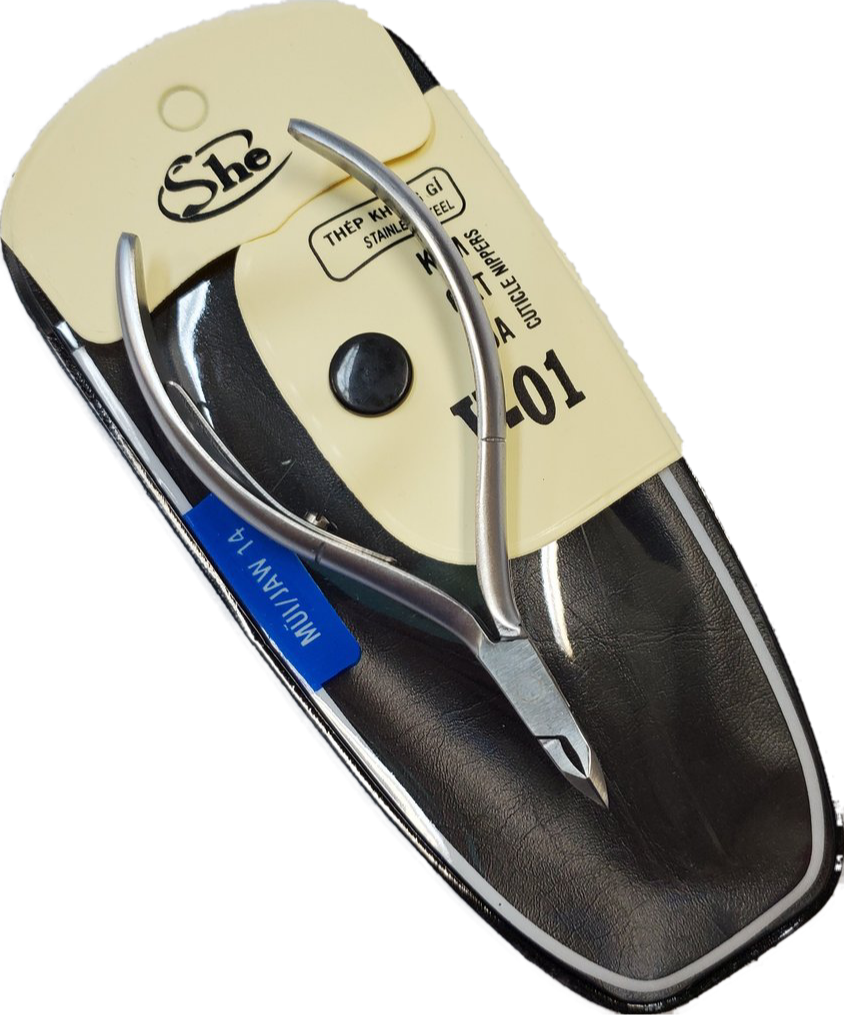 She cuticle nipper Stainless Steel V-01-Beauty Zone Nail Supply