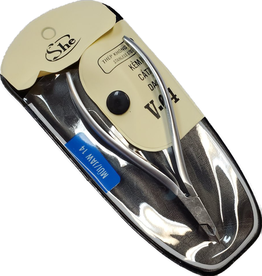 She cuticle nipper Stainless Steel V-04-Beauty Zone Nail Supply