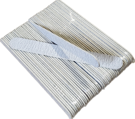 Nail File Mini 100/100 Zebra 50 pc/Pack #F505-Beauty Zone Nail Supply
