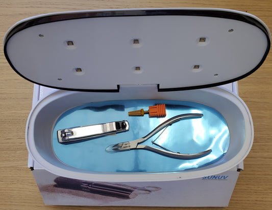 UV LED ionica Sterilizer Box For nail Tools #LUB06-Beauty Zone Nail Supply