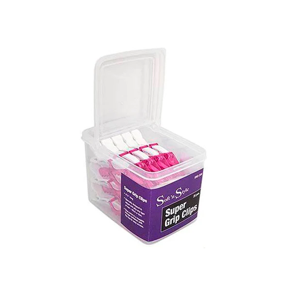 Soft n Style 4-1/2" Super Grip Clips 25 In A Container #SNS-206