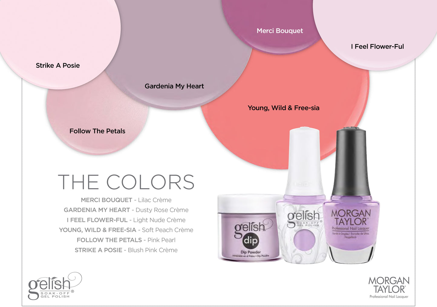 Gelish The Color Of Petals Gel polish 15mL .5 fl oz-Beauty Zone Nail Supply