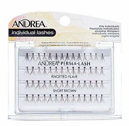 Andrea Permalash Individual Lashes Knotted Flair Short Brown 25020