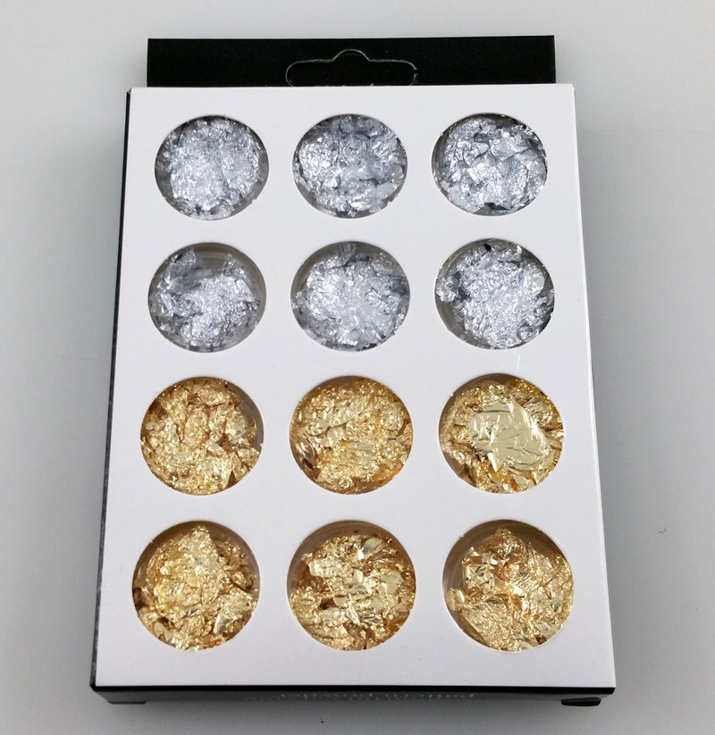 Nail art foil 12pcs s & g #9284-Beauty Zone Nail Supply