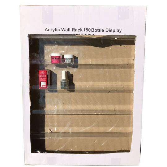 WR003 Wall Rack NAIL POLISH 180 Bottle-Beauty Zone Nail Supply