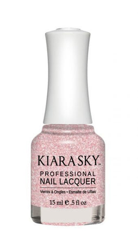Kiara Sky Lacquer -N496 Pinking Of Sparkle-Beauty Zone Nail Supply