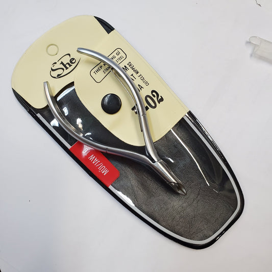 She cuticle nipper Stainless Steel V-02-Beauty Zone Nail Supply