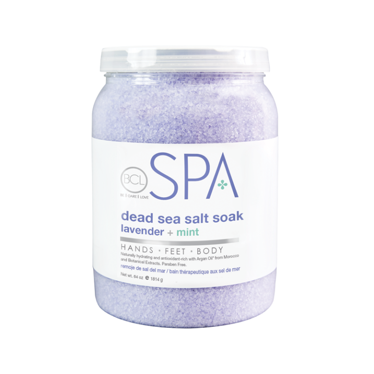 BCL SPA Dead Sea Salt Soak Lavender + Mint 64oz-Beauty Zone Nail Supply