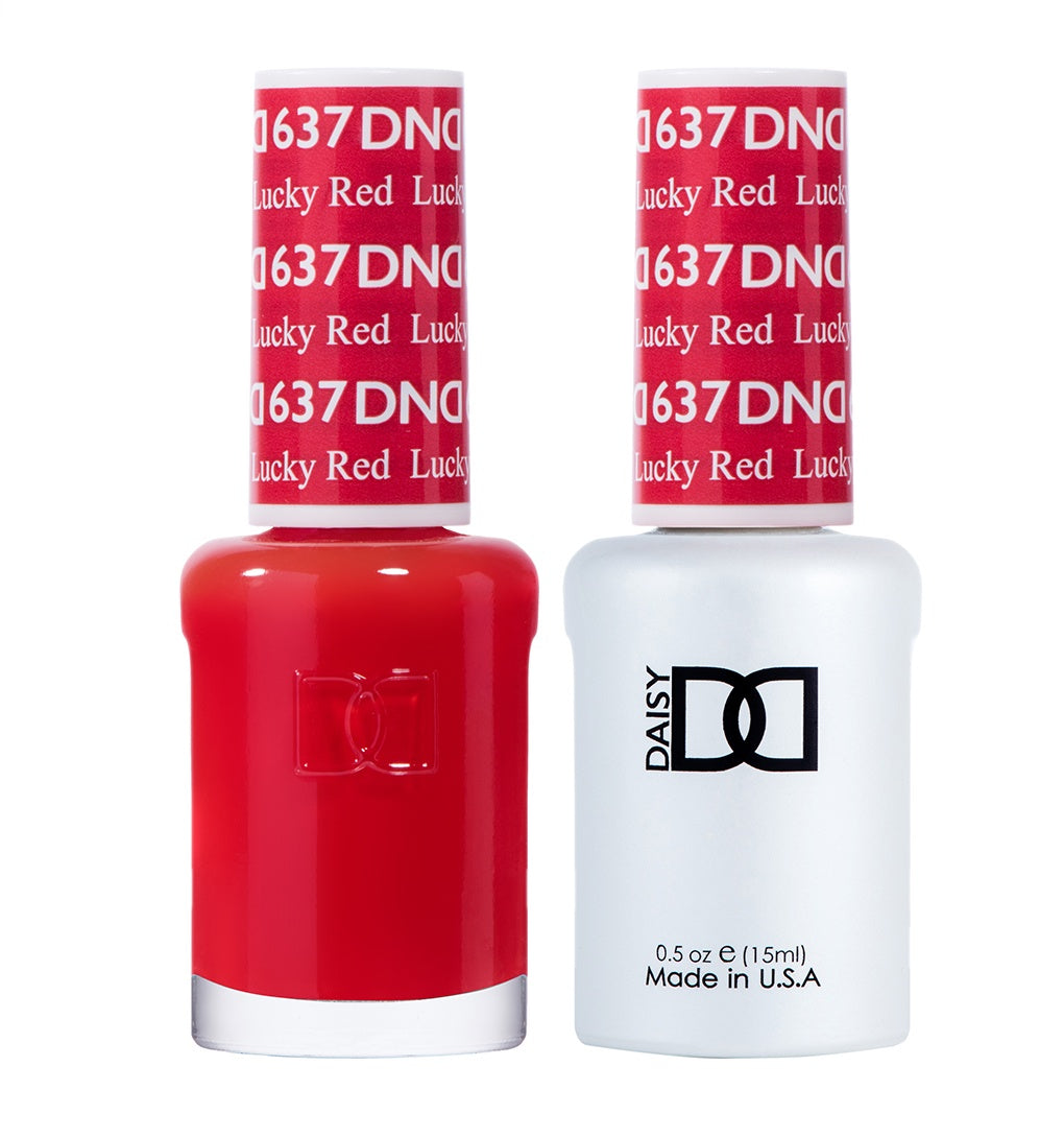 DND Duo Gel & Lacquer Lucky Red #637-Beauty Zone Nail Supply