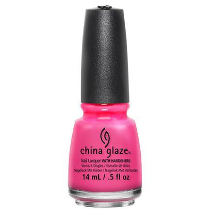 China Glaze Lacquer Pink Voltage 0.5 oz #70291-Beauty Zone Nail Supply