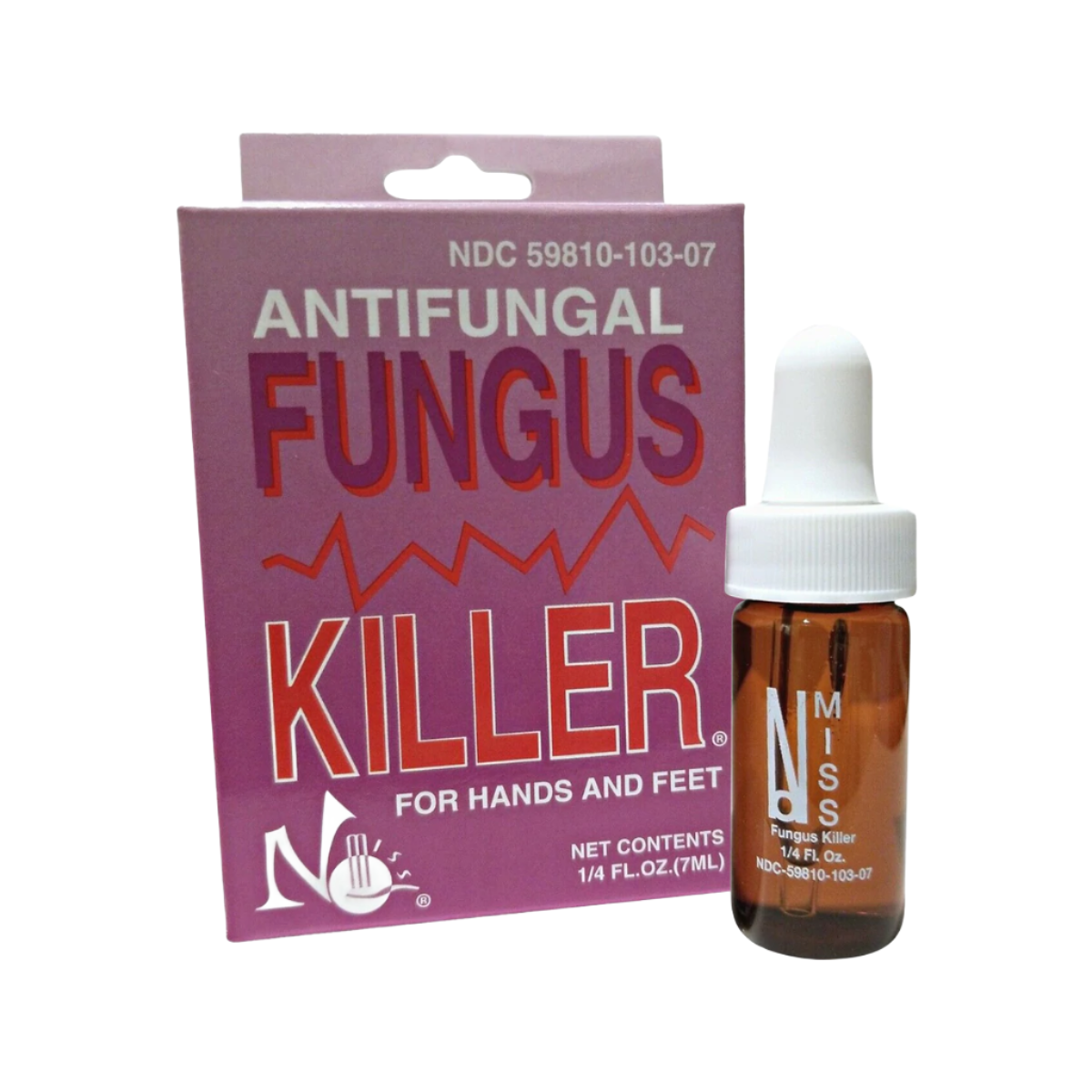No-Miss Antifungal Fungus Killer - For Hand & Feet - 1/4 oz