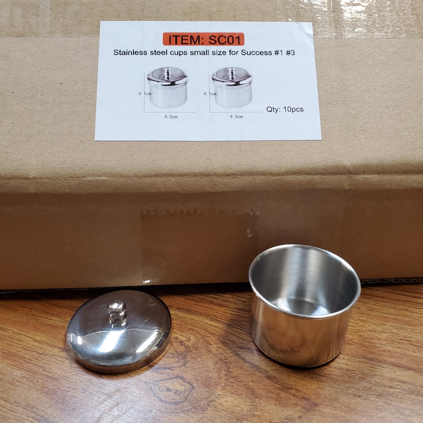 Stainless steel Cup Small for kit #1 or #3 #SC01-Beauty Zone Nail Supply