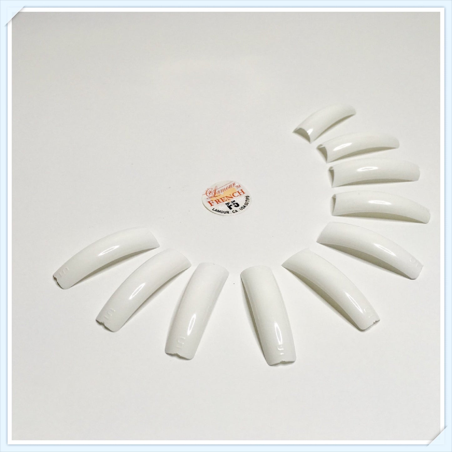 Lamour Snow Red French Tip 50 pc / Bag-Beauty Zone Nail Supply