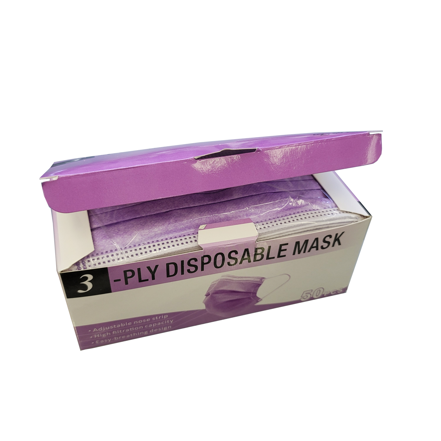3 PLY Disposable Face Mask Ear Loop-Beauty Zone Nail Supply