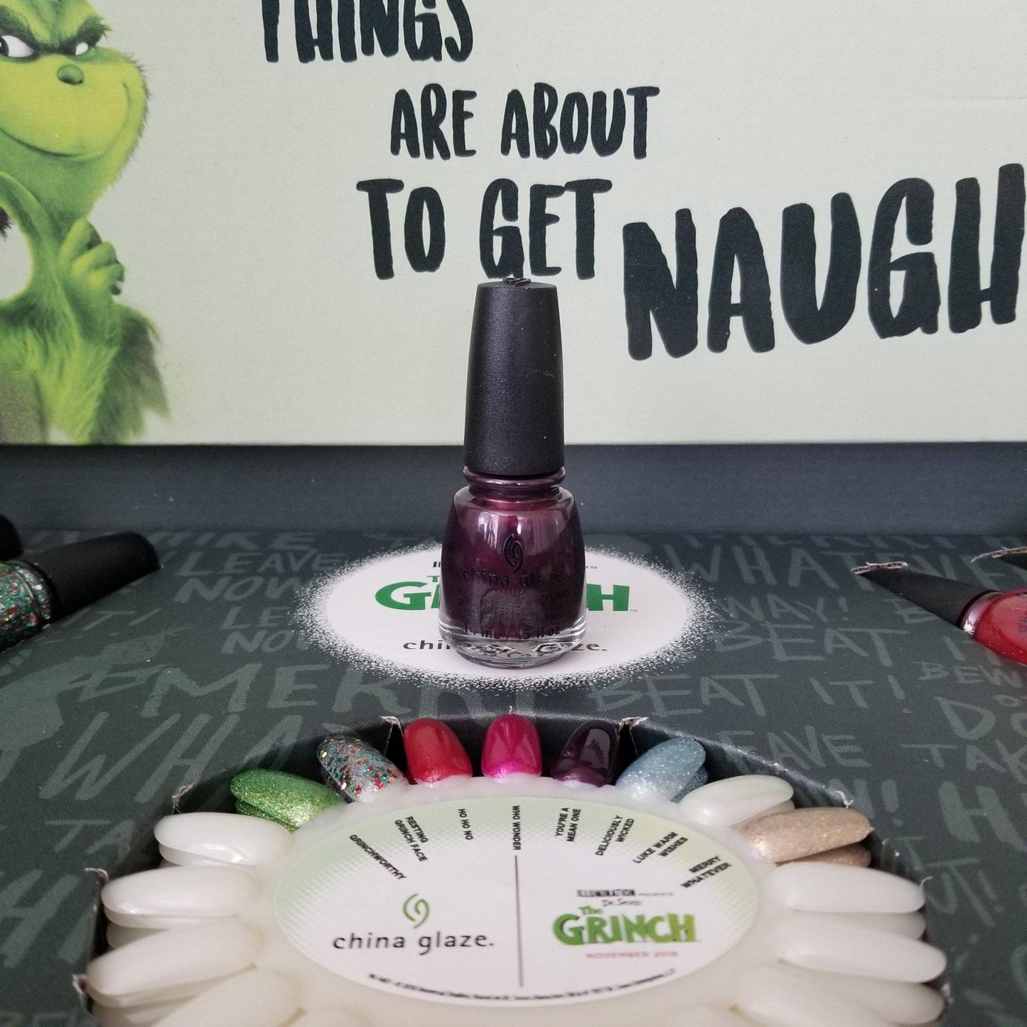 China Glaze Lacquer You're a mean one .5 oz #84330-Beauty Zone Nail Supply