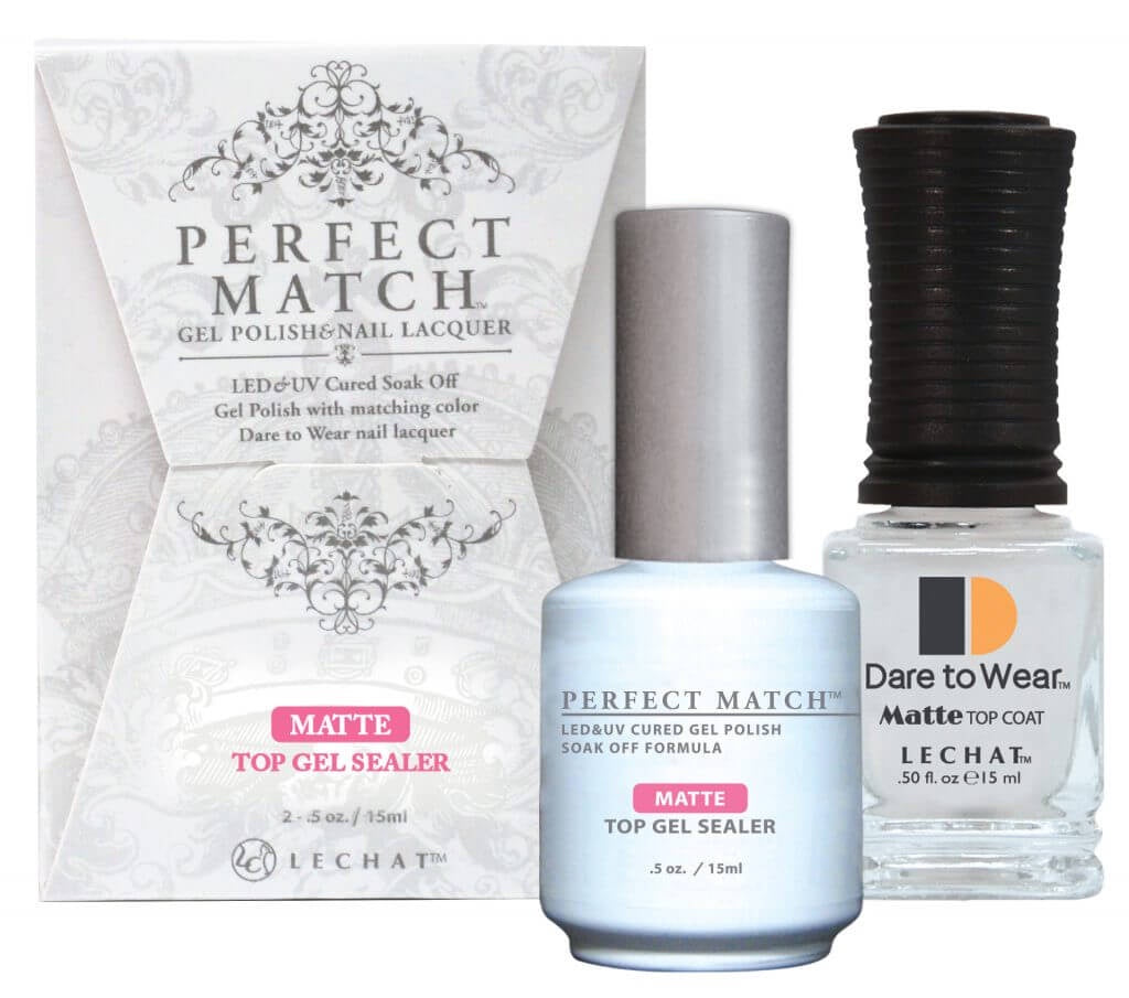 Lechat Matte Top Coat Sealer Duo #PMTM01-Beauty Zone Nail Supply