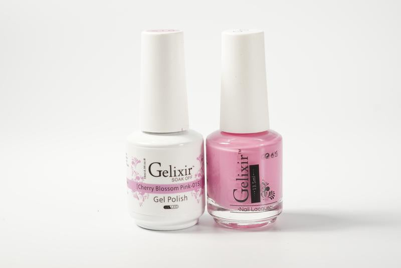 Gelixir Duo Gel & Lacquer Cherry Blosson Pink 1 PK #015-Beauty Zone Nail Supply