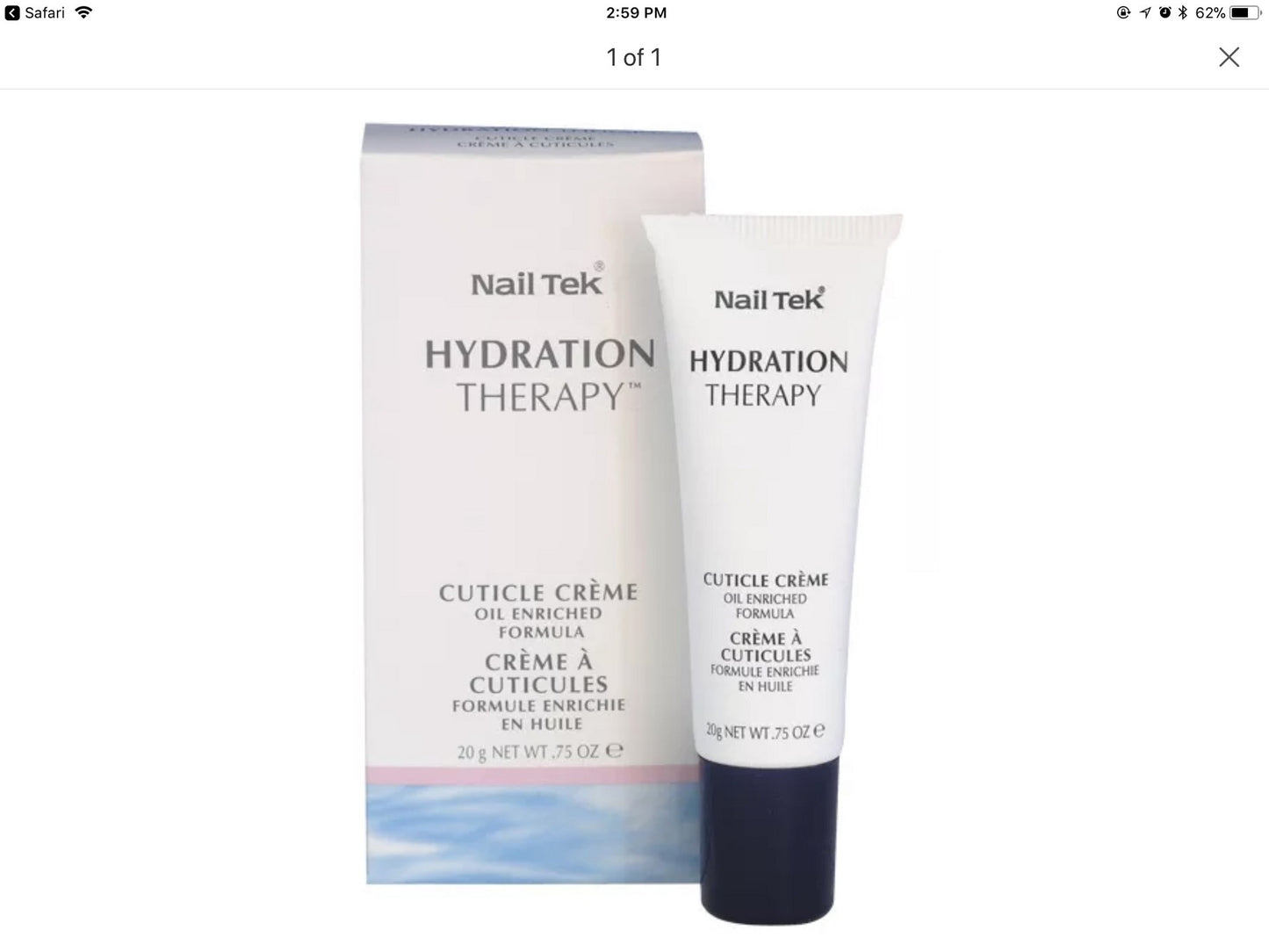 Nail Tek Cuticle Creme 0.75 Oz #55554-Beauty Zone Nail Supply