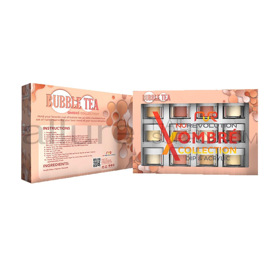 Nurevolution Dip Powder Bubble Tea collection (12) Kit-Beauty Zone Nail Supply
