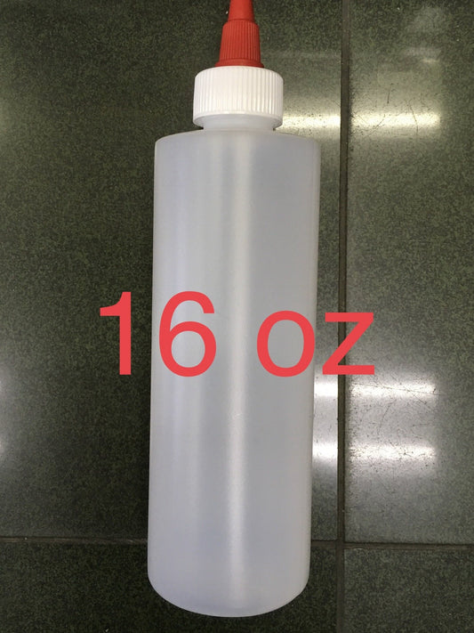 16 oz Empty Plastic Bottle With Cap No Label-Beauty Zone Nail Supply