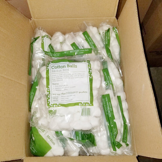 INTRINSICS COTTON 100 BALLS #189101P-Beauty Zone Nail Supply