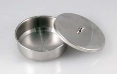 Stainless steel powder dish jar Large