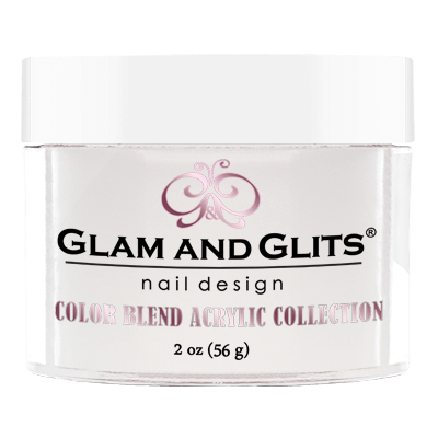 Glam & Glits Acrylic Powder Color Blend Milky-White 2 Oz - Bl3001-Beauty Zone Nail Supply