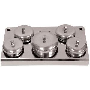 5 PIECE MANICURE LIQUID & POWDER JAR SET-Beauty Zone Nail Supply