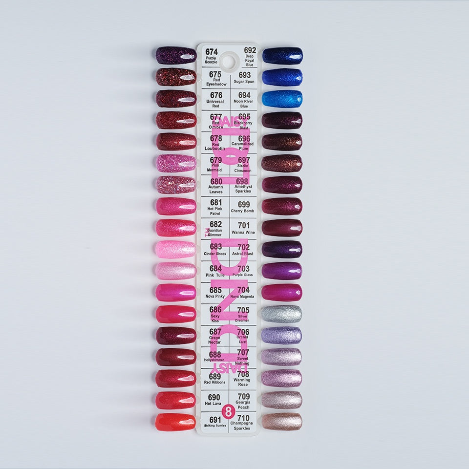 DND Duo Color Swatches 36 color– Single – 8-Beauty Zone Nail Supply