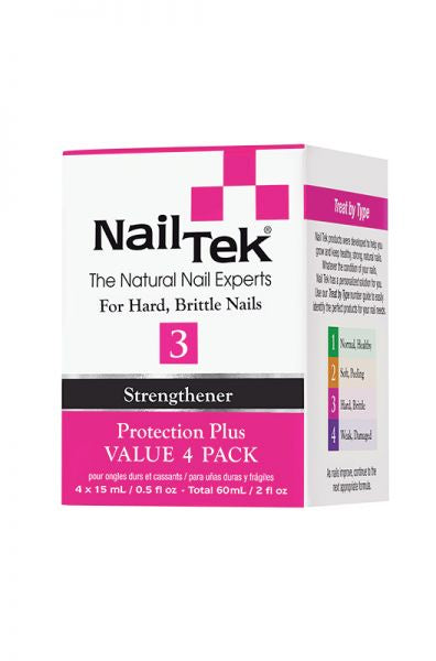 Nail Tek Protection Plus 3 Pro Pack Strengthener - 4/0.5oz #55810