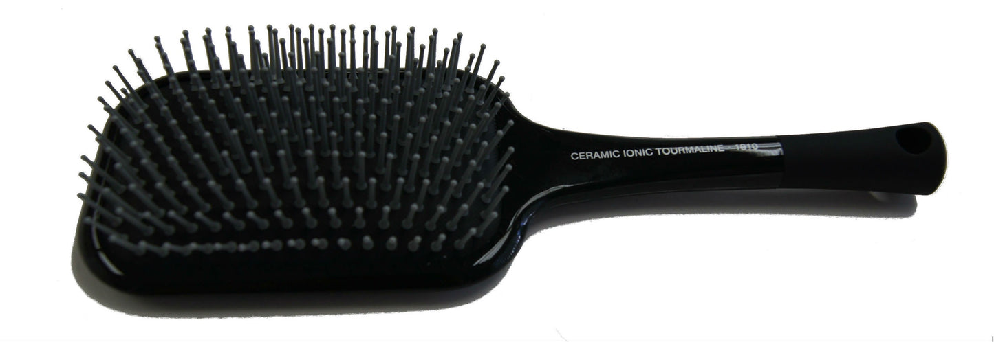 IB 1910 BLK CERAMIC SQUARE PADDLE PIN BRUSH-Beauty Zone Nail Supply