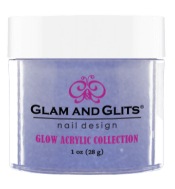 Glam & Glits Glow Acrylic (Shimmer) 1 oz Lighting Blue - GL2039-Beauty Zone Nail Supply