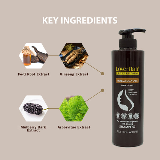Lover's Hair Professional Herbal Scalp Care Shampoo 20.3fl oz/ 600mL
