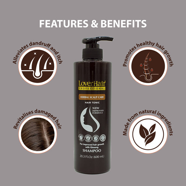 Lover's Hair Professional Herbal Scalp Care Shampoo 20.3fl oz/ 600mL