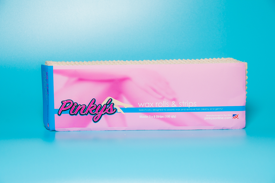 Pinky's natural muslin pax 3in x 9in 100pcs-Beauty Zone Nail Supply