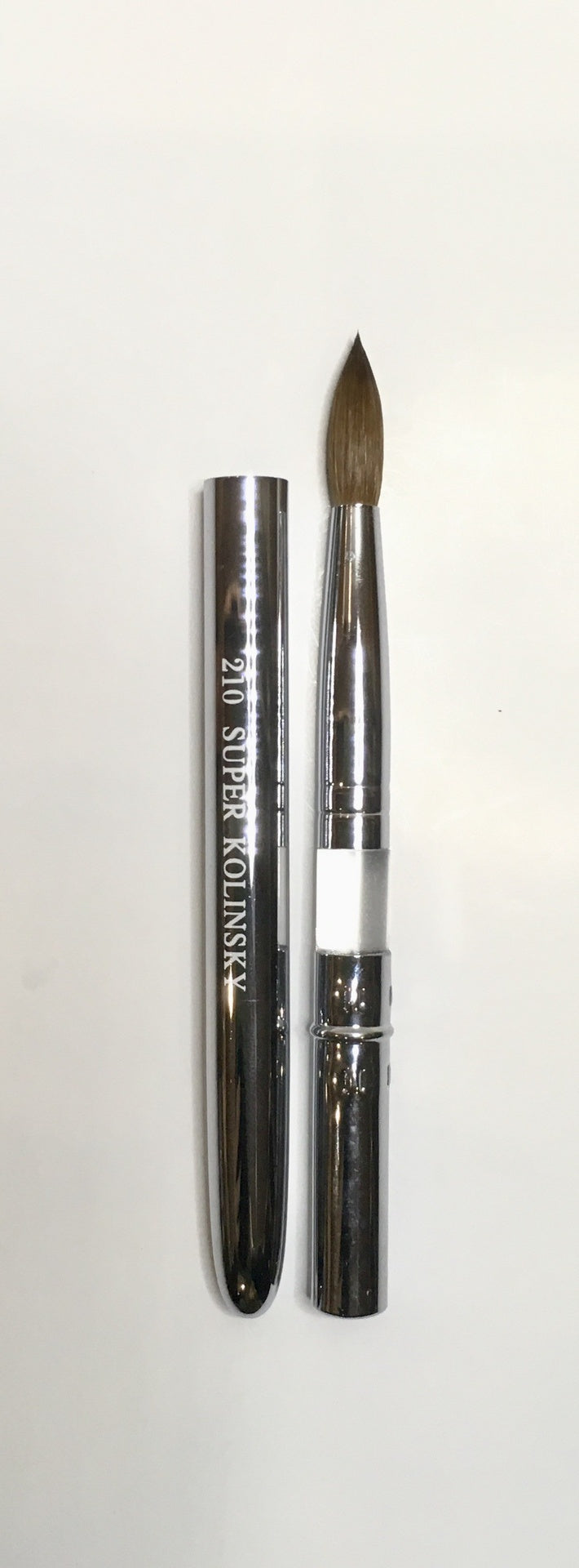 Super Silver Kolinsky 210 Size 10-Beauty Zone Nail Supply