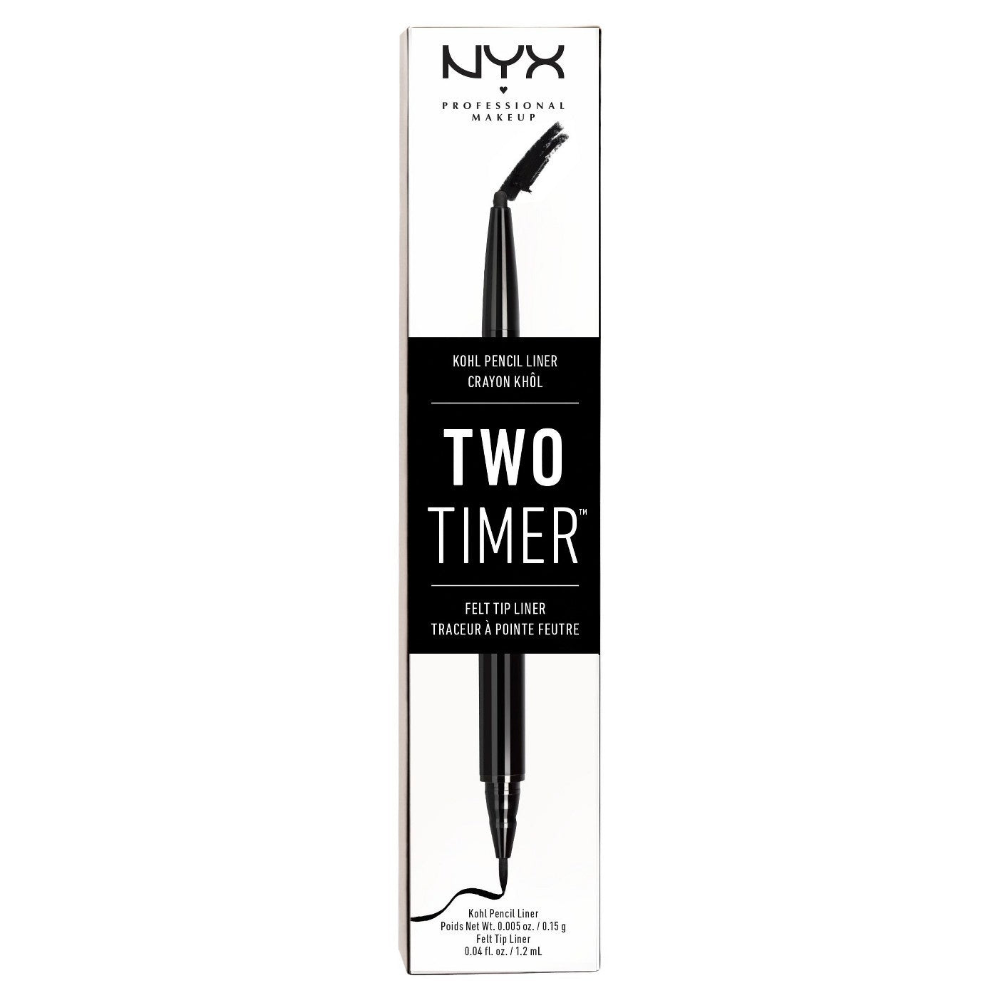 TWO TIMER - DUAL ENDED EYELINE #TT01-Beauty Zone Nail Supply