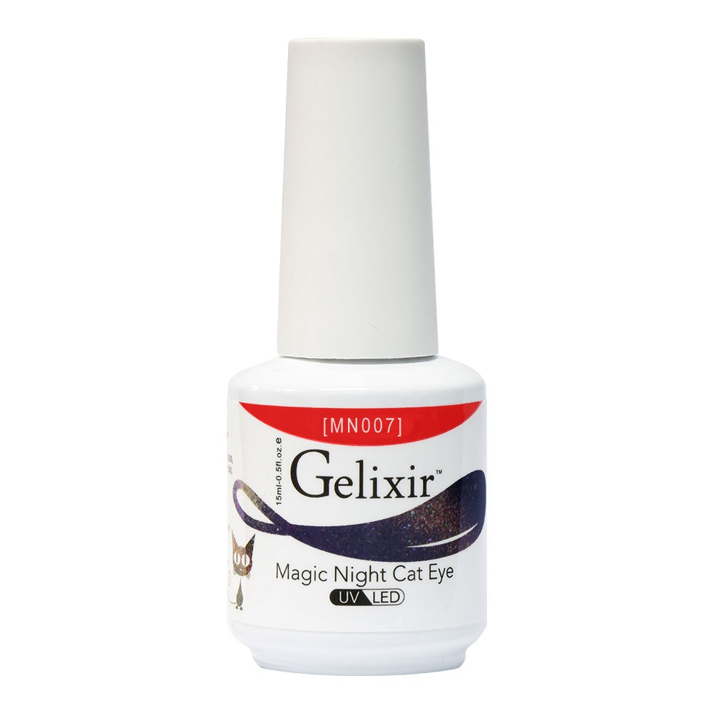 Gelixir Gel Polish Magic Night Cat Eye 0.5 oz MN007-Beauty Zone Nail Supply
