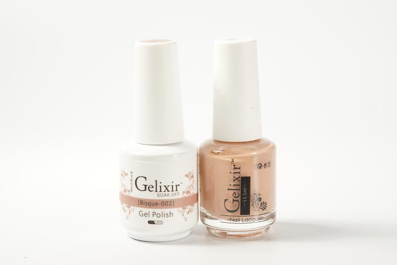 Gelixir Duo Gel & Lacquer Bisque 1 PK #002-Beauty Zone Nail Supply