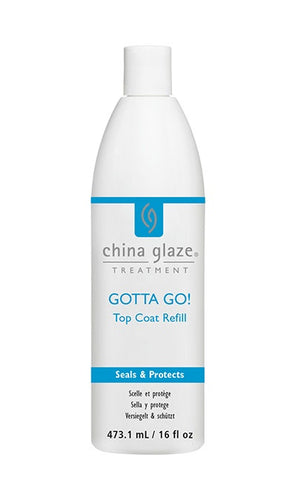 China Glaze Gotta Go Top Coat 16Oz-Beauty Zone Nail Supply