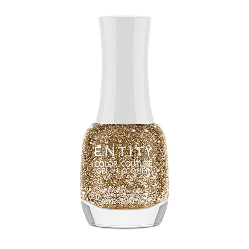 Entity Lacquer Drops Of Gold 15 Ml | 0.5 Fl. Oz.#869-Beauty Zone Nail Supply