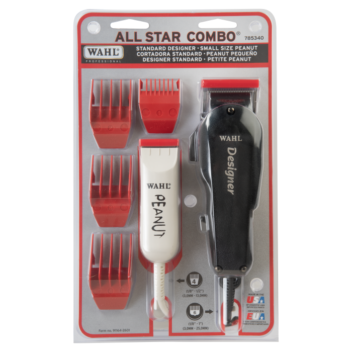 Wahl All Star Combo - RED (Peanut & Designer) 08331