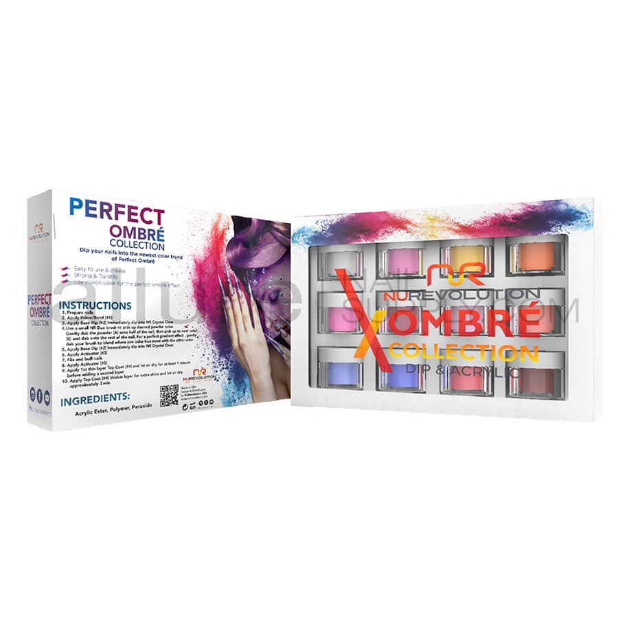 Nurevolution Dip Powder Perfect Ombre Collection (12) Kit-Beauty Zone Nail Supply