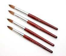 Load image into Gallery viewer, 777 kolinsky acrylic nail brush red wood size 22 - BeautyzoneNailSupply