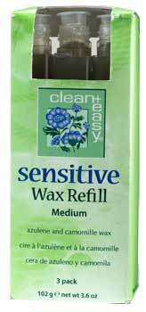 Clean & Easy Medium Sensitive Wax Refill - 3 pk #41232-Beauty Zone Nail Supply