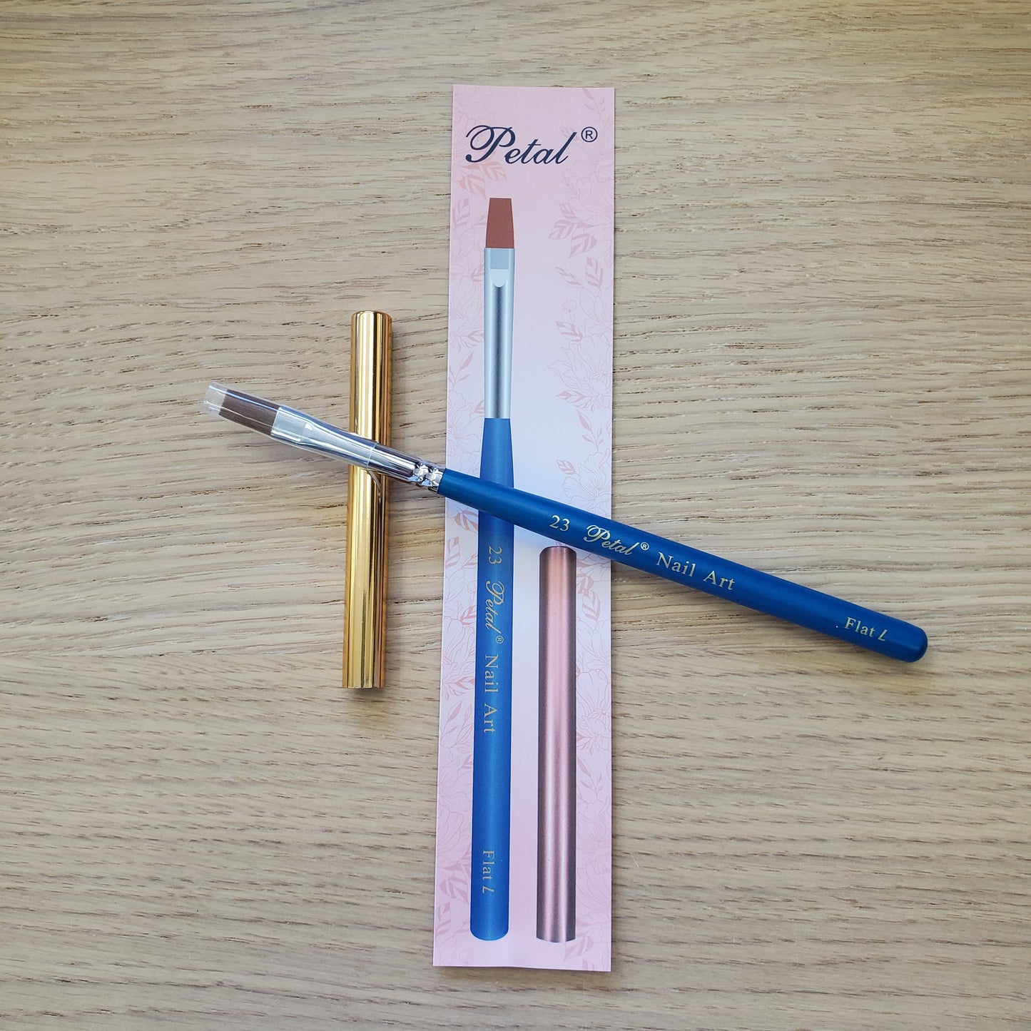 #23 Petal Nail Art Brush Flat With Cap-Beauty Zone Nail Supply