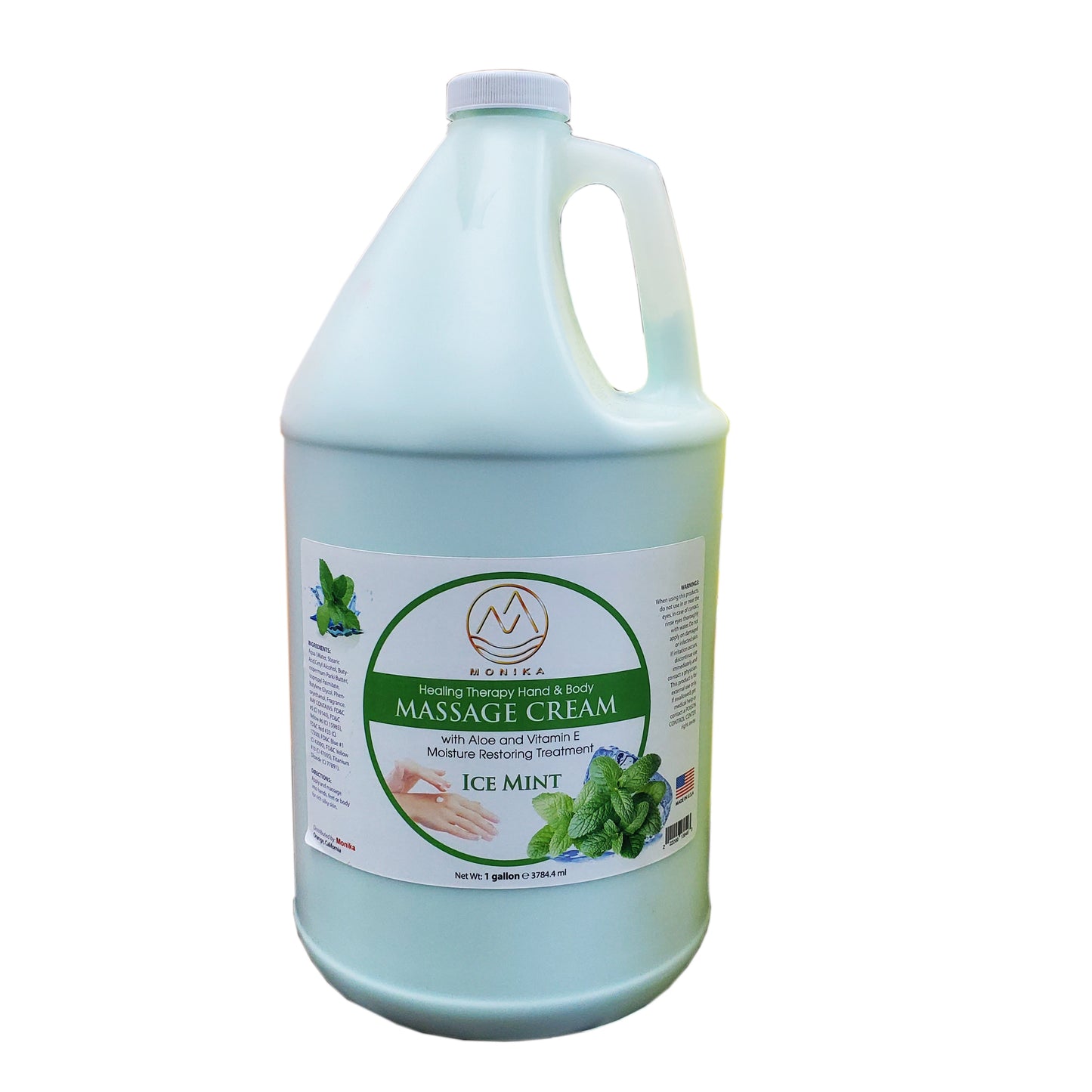 Monika Lotion Ice Mint Case 4 Gallon-Beauty Zone Nail Supply