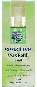 Clean & Easy Small Sensitive Wax Refill - 3 pk #41233-Beauty Zone Nail Supply