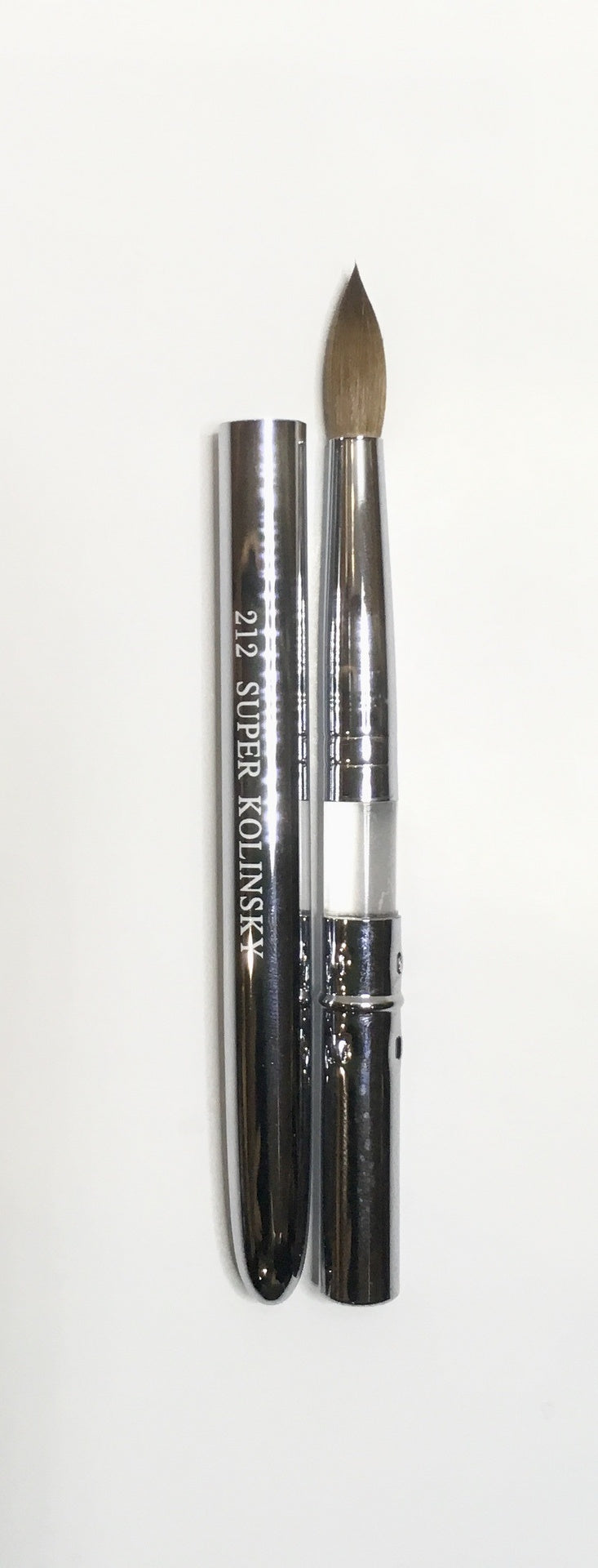 Super Silver Kolinsky 212 Size 12-Beauty Zone Nail Supply